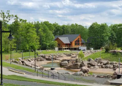Custom home on lush green land